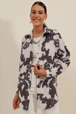 Chemise basique longue oversize 3900 - Noir