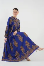 Robe hijab à motifs dorés Saks 2423