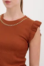 Chemisier tricoté 0430 - Beige