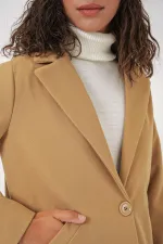 Manteau en cachemire 9085 - Moutarde