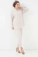 6593 Oversize Two Piece Suit - Cream