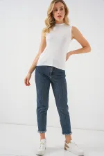 Kadın Kolsuz Body 4348 - Ekru