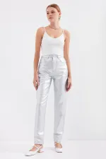 918 İp Askılı Crop Top - Beyaz