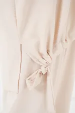 Ensemble deux pièces tunique et pantalon 6682 - Crème