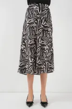 Jupe en satin 15806 - Beige clair