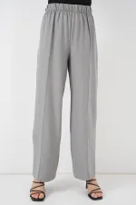 Kadın Keten Kimono İkili Takım 6727 - Gri