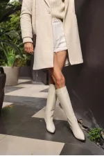 9082 Oversize Kaşe Kaban - M. Krem