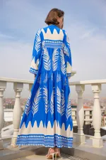 2423 Authentic Patterned Hijab Dress - M. Saks