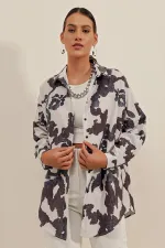 Chemise basique longue oversize 3900 - Noir