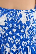 Robe fendue à motifs 2512 - Saxe