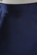 Jupe en satin 15806 - Bleu marine