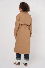 Trench-coat croisé 5936 - Biscuit