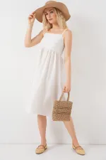 Women's Strappy Ayrobin Dress 2565 - White