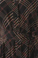 Kadın Boydan Düğmeli Uzun Tesettür Elbise 2588 - Siyah