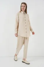 6622 Keten İkili Takım - M. Krem