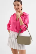 Sac bandoulière baguette uni 010172 - Beige