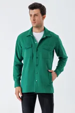 Chemise homme oversize 20193 - Vert émeraude