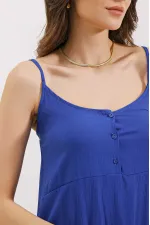 Robe midi à bretelles 2403 - Saxe