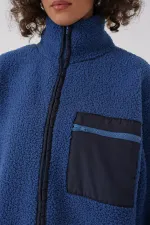 55446 Veste oversize zippée en peluche - Saks