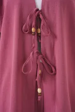 Ensemble kimono et pantalon Ayrobin pour femme, deux pièces, réf. 6739 - Rose poudré