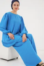 Ayrobin Tunik Pantolon Alt Üst Takım 6712 - Mavi