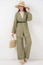 Ensemble deux pièces pantalon kimono femme 30078 - Çağla
