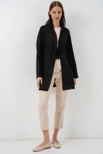 Kadın Salaş Bağcıklı Kimono 5981 - Siyah