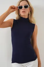 Kadın Kolsuz Body 4348 - Lacivert