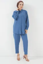 6593 Oversize Two-Piece Set - Indigo