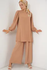 Ensemble tunique et pantalon Ayrobin 6712 - Vison