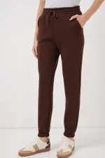 Pantalon de survêtement triple fil 55450 - Marron
