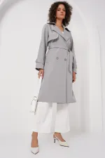 Trench-coat croisé 5918 - Gris