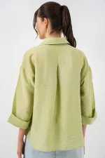 Chemise oversize à manches courtes pour femmes 20315 - Çağla