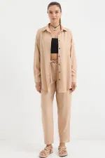 6622 Keten İkili Takım - Bisküvi