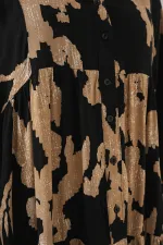 Robe hijab à motifs authentiques 2423 - Beige clair