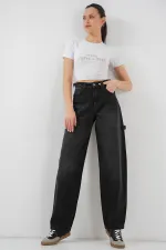 Women's High Waist Jeans 6701 - Black