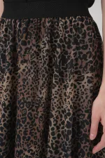 8032 Long Chiffon Skirt - Beige