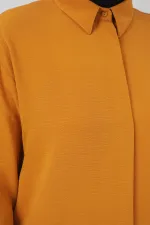 Tunique longue pour femme 5945 - Moutarde