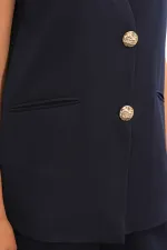 Women's Vest and Trousers Two-Piece Set 30086 - Navy Blue Women's Vest and Trousers Two-Piece Set 30086 - Navy Blue