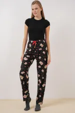 Bas de pyjama à motifs 4323 - Noir