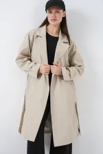 Trench-coat croisé pour femme 5987 - Beige