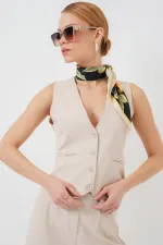 6709 Women's Vest and Trousers Two-Piece Set - Cream