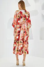 Robe courte en viscose à motifs carreaux écru pour femme, manches courtes, 1959