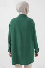 Tunique longue femme 5945 - Vert émeraude