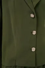 Women's Jacket and Trousers Two-Piece Set 30065 - Khaki