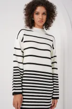 Robe longue tricotée blanche 15890