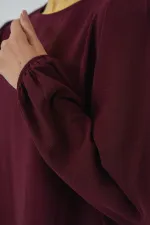 Ayrobin Tunic Trousers Top and Bottom Set 6712 - Claret Red