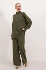 6631 Oversize Alt-Üst Takım - Koyu Haki