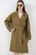 Trench-coat croisé pour femme 5987 - Kaki