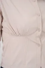 Chemise en popeline coupe ajustée 20231 - Crème